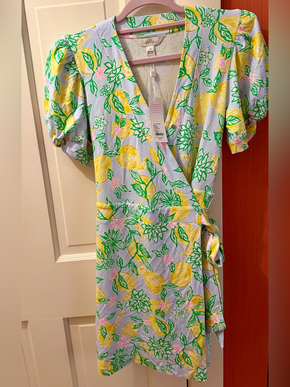 Lilly Pulitzer Bluette Make Lemonade Wrap Dress